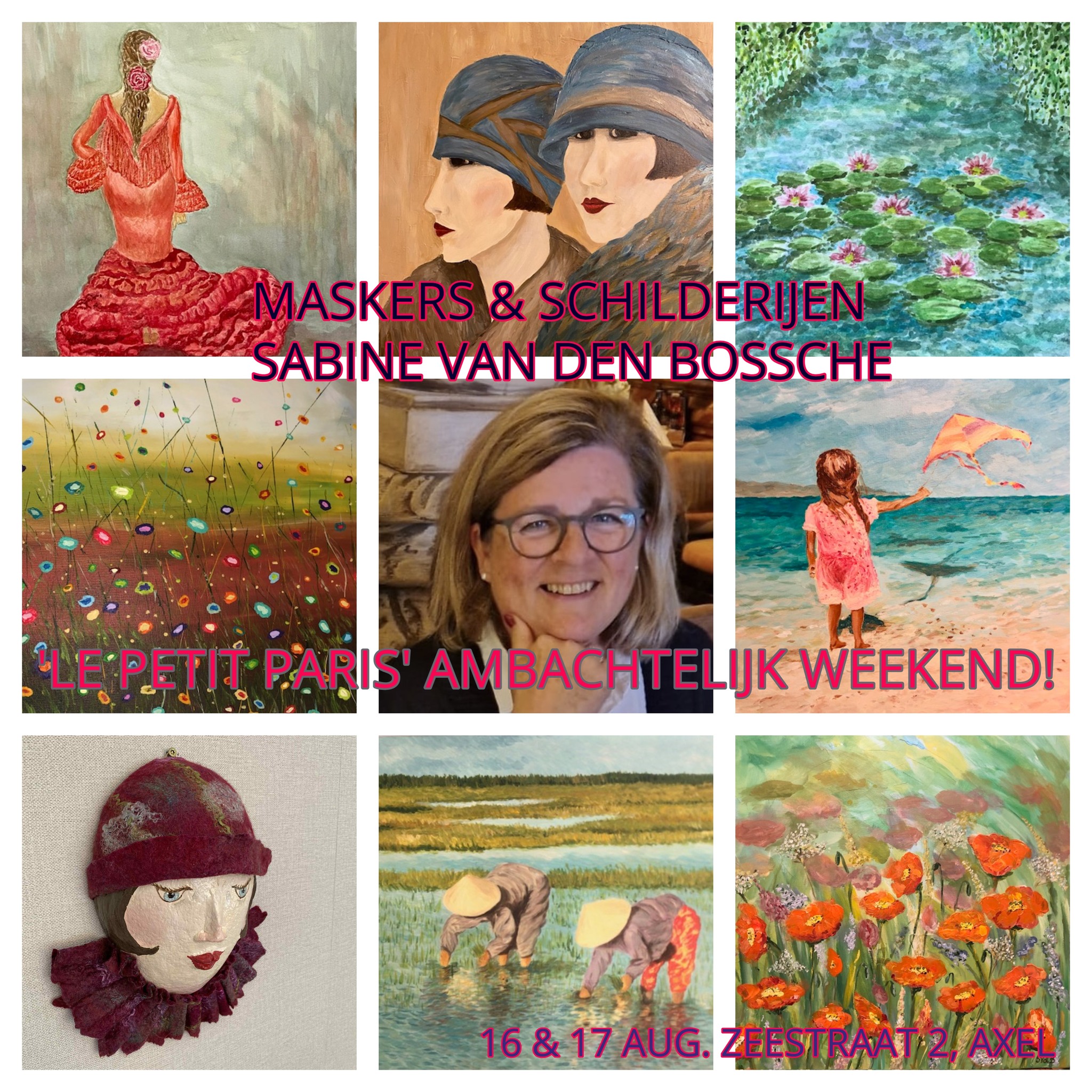 Foto bij artikel: SABINE VAN DEN BOSSCHE TIJDENS ’LE PETIT PARIS’ AMBACHTELIJK WEEKEND!
