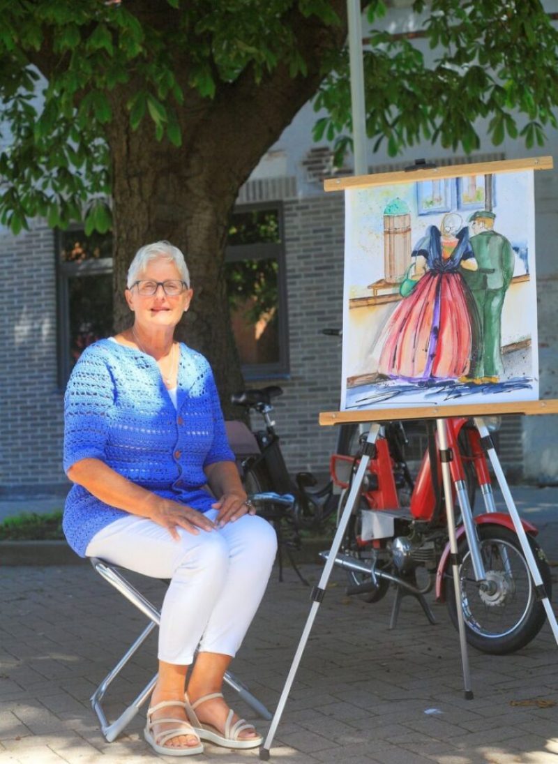 AQUARELLISTE RINA DE KORTE OP ‘LE PETIT PARIS’